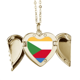 thumbnail image 1 of La bandera nacional de las Comoras África país Collar colgante en forma de melocotón con alas Unbranded M, 1 of 3