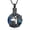 Black/Blue, variant on Sisters on the Swing Tree of Life Circle Urn Pendant Cremation Jewelry for Ashes Keepsake Memory Necklace Memorial Jewelry
