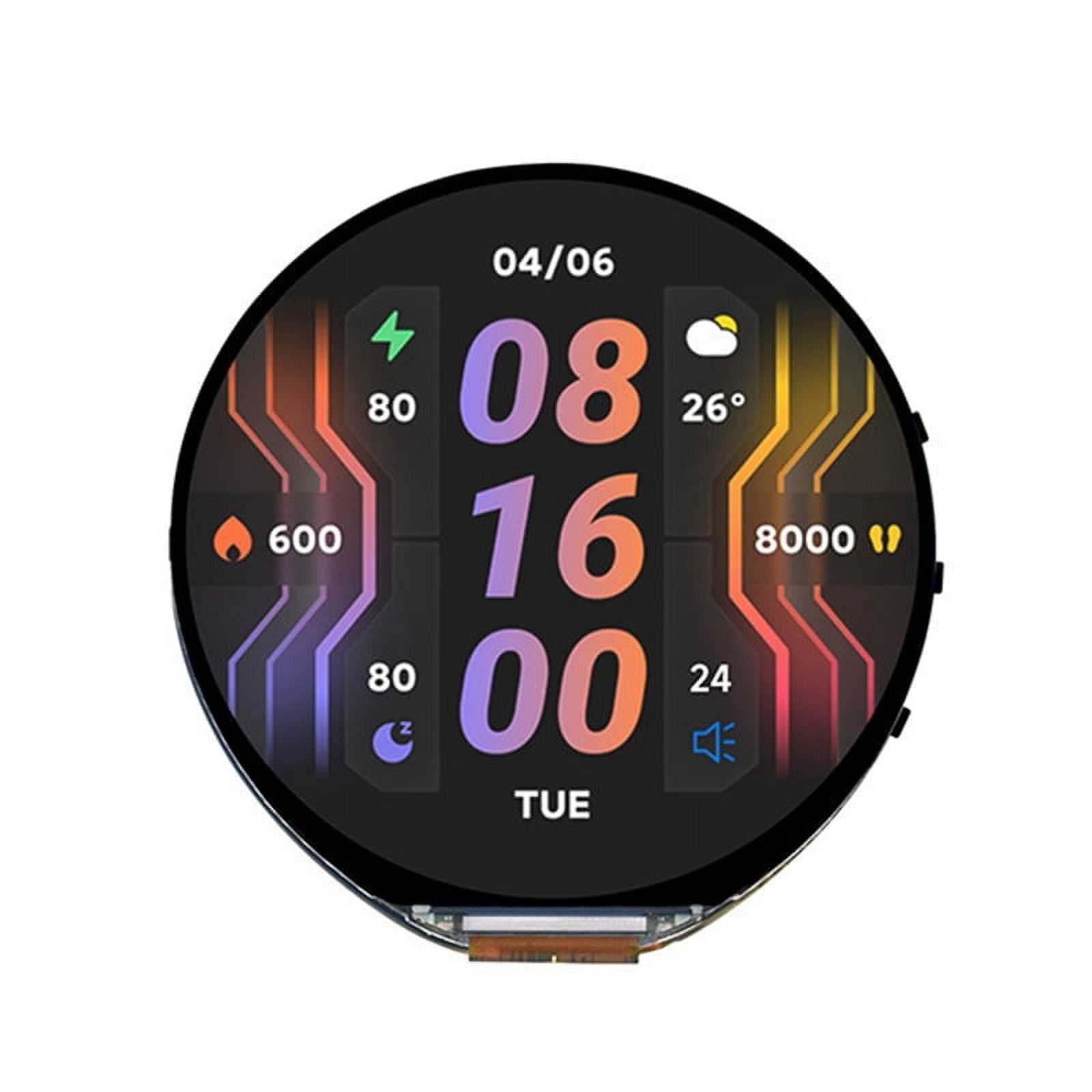ESP32-S3 Development Board 1.85 Inch Round LCD Display Support WIFI Bluetooth 5 Built-in Six- Sensor