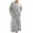 Gray #1, variant on Robe, Unisex Regular Winter Warm Homewear Flannel Robe Bathrobe Long Pajamas Plush Robe Leisure Dark Blue #1 M