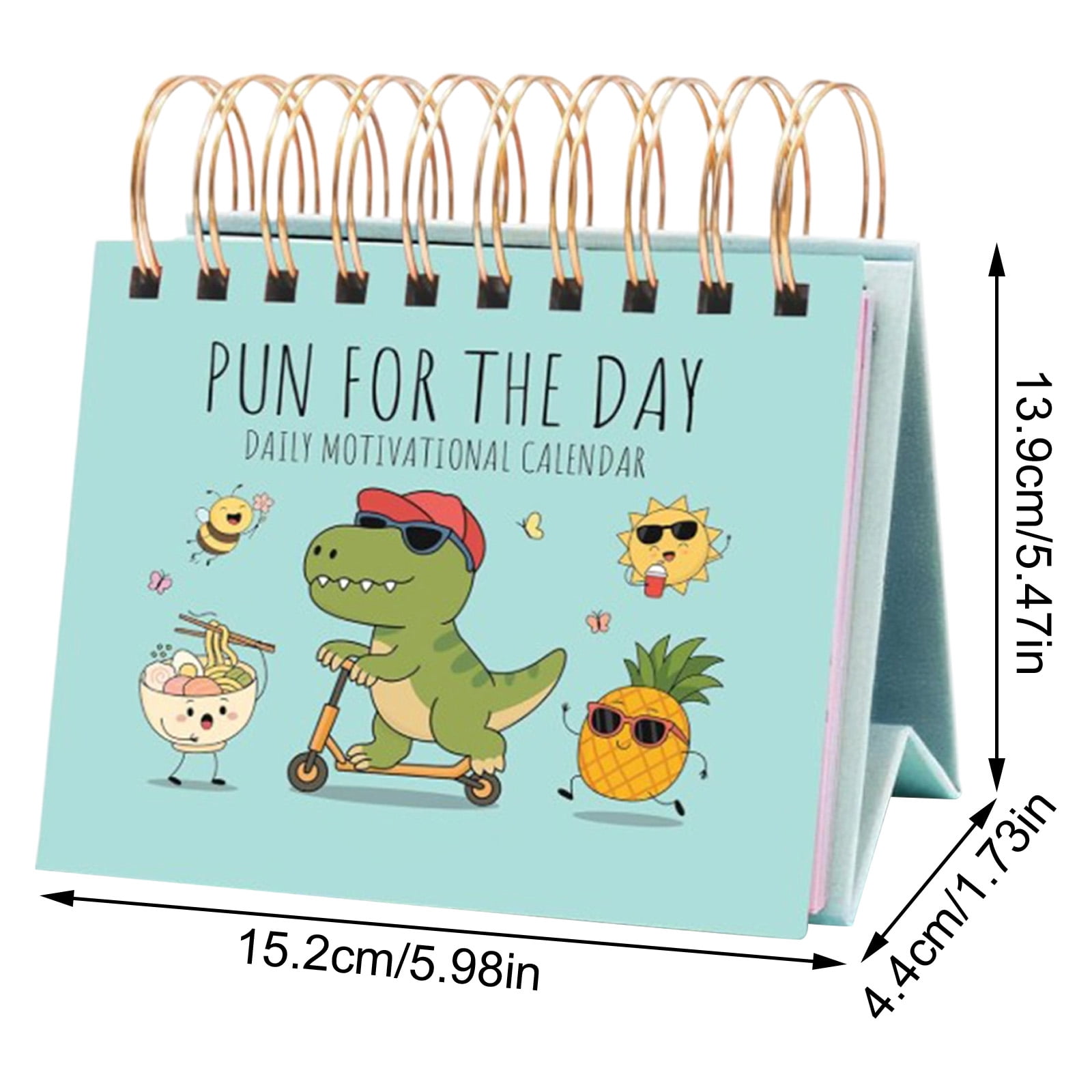 2026 Motivational Desk Calendar, Daily Tear-Off Pun of The Day Jokes & Inspirational Quotes, Perpetual Table Decoration, For Home Office, Gift For Friends Coworkers