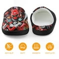 thumbnail image 5 of Kids Power Rangers Slippers Boys Girls Non-Slip Fuzzy House Slippers Warm Soft Plush Winter House Shoes Slip-On Shoes, 5 of 7