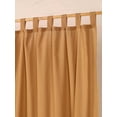 thumbnail image 2 of The Art Box Tab Top Linen Blackout Window Curtains for Living Room, Solid Gauze Linen Blended Drapes 52w x 36l inch, 2 Panels, Camel, 2 of 7