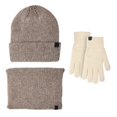 thumbnail image 2 of MEICHEN Warm Set for Women Women Winter Warm Cute Wool Hat Scarf Gloves Slouchy Three Pieces Snow Knit Cap Mittens Scarves Sets Winter Fashion Must Have, 2 of 4
