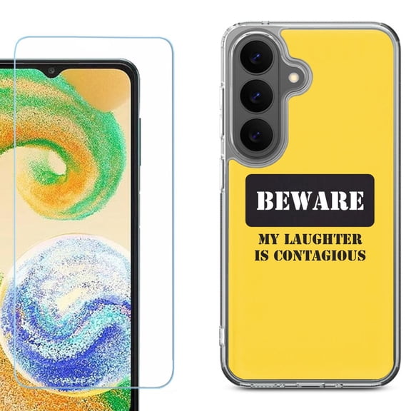Phone Case for Samsung Galaxy A37 5G, with Screen Protector, by OneToughShield - Laughter