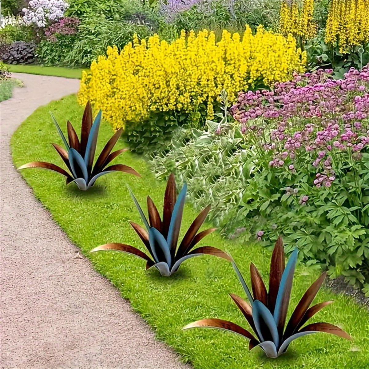 Tequila Rustic Sculpture,DIY Metal Agave Plant,Garden Yard Art Decoration Sculpture Home Decor, Indoor and Outdoor B