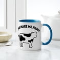 thumbnail image 4 of CafePress - Cows Make Me Happy - 11 oz Ceramic Mug - Novelty Coffee Tea Cup, 4 of 4