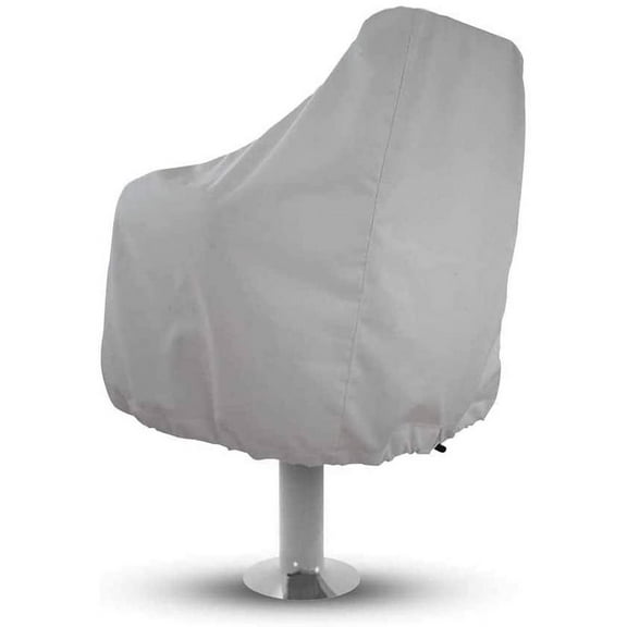 Boat Seat Cover Pedestal Pontoon Captain Boat Bench Chair Helm Protective Covers, White