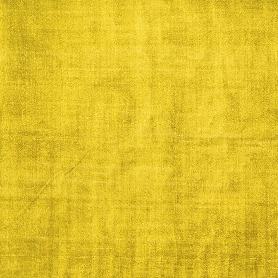 Ahgly Company Machine Washable Indoor Square Abstract Yellow Contemporary Area Rugs, 3' Square