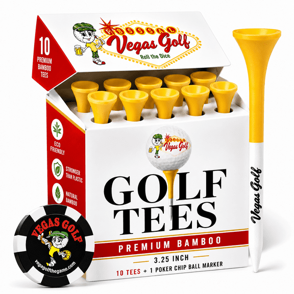 Cigarette Golf Tees with Free Poker Chip Ball Marker