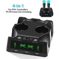 thumbnail image 1 of 4 In 1 Ps4 Controller Charger, Quad Charger For Ps4 Move Controllers And Vr, Charging Base For Playstation 4 Accessories, 1 of 7