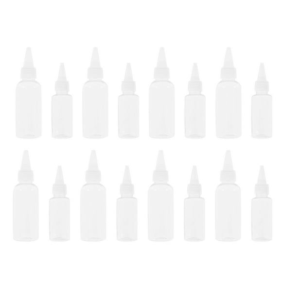 PENIKOKO 20Pcs Small Condiment Squeeze Bottle 12.3x3.2x3.2in Plastic Dispensing Bottles for General Users