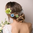 thumbnail image 3 of 20pcs Flower Hair Clips Fake Flowers for Hair Flower Hair Accessories for Women and Girls Yellow Green, 3 of 6