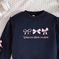 thumbnail image 5 of TOWED22 Infant Baby Girl Fall Clothes Toddler Winter Outfits Ruffle Sleeve Sweatshirts Bell Bottom Pants Headband Set,Black,4-5 Y, 5 of 5