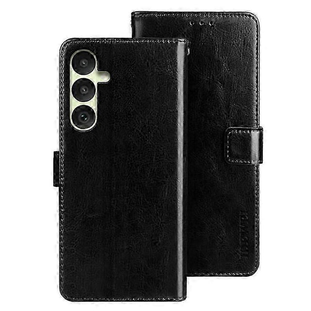 Idewei Wallet Phone Case For Samsung Galaxy A35 5g Case Crazy Horse Texture Pu Leather Flip Cover