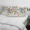 thumbnail image 4 of Orange Blue Botanical Lumar Pillow Covers,Weeping Fall Eucalyptus Leaves Rustic Breathable Throw Pillow Cases with Invisible Zipper,Decorative Pillowcase Pillows Protectors for Sofa Bed Chair 16"x24", 4 of 9