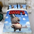 thumbnail image 4 of Día de la Marmota Conjunto de sábanas temático, trío de piezas, cómodo y amigable con la piel, diseño único, regalo de decoración para el hogar para familiares, amigos y fans,135cm *200cm, 4 of 6