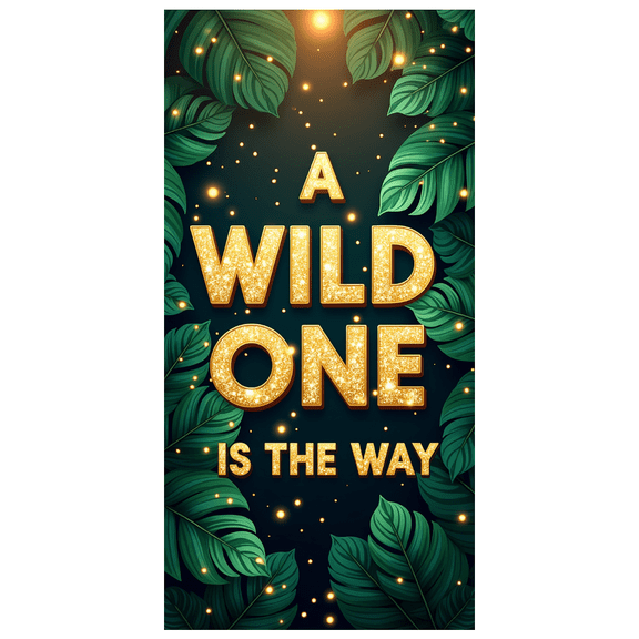 LUUFILx Jungle Safari First Birthday Backdrop Banner for Party Supplies Happy Birthday Wild One Decoration Background Photography Props Decor Event