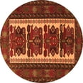 thumbnail image 1 of Ahgly Company Indoor Round Persian Orange Traditional Area Rugs, 3' Round, 1 of 1