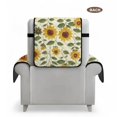 thumbnail image 3 of SCRAWLGOD Sunflower Print Recliner Chair Cover Anti Scratch Recliner Cover with Pocket Anti Slip Washable Reclining Chair Slipcover for Pets, 3 of 7