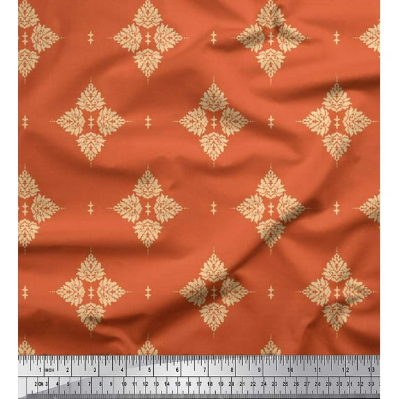 Soimoi Cotton Jersey Fabric Floral Block Fabric Prints by Yard 58 Inch Wide