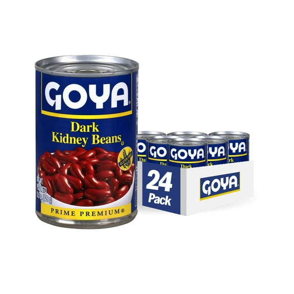 Goya Foods Dark Red Kidney Beans, 15.5 Ounce (Pack of 24)