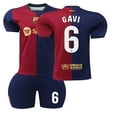thumbnail image 1 of Boys Girls LEWANDOWSKI 9# GAVI 6# RAPHINHA 11# GUNDOGAN 22# Kids Football Jersey, 1 of 2