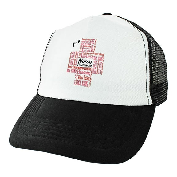 ThisWear Nurse Practitioner Gifts for Women I'm a Nurse Practitioner Essential Attributes Trucker Hat Black