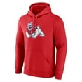 thumbnail image 2 of Men's Red Fresno State Bulldogs Primary Logo Pullover Hoodie, 2 of 3