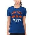 thumbnail image 4 of Women's G-III 4Her by Carl Banks Royal New York Mets Super-Slim Fit Lightweight City Graphic T-Shirt, 4 of 5
