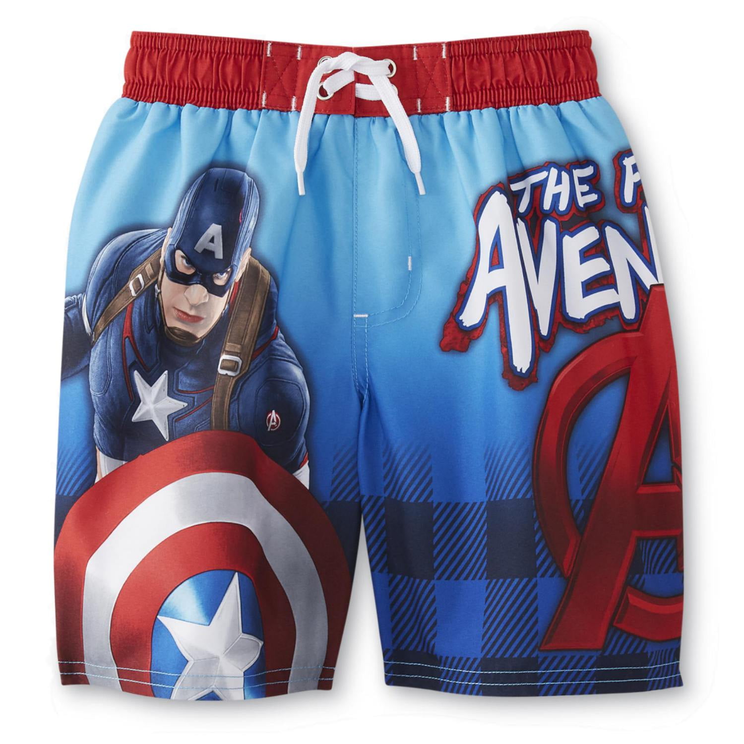 Boys Shorts Marvel Avengers Beach Summer Fashion Captain America 4 to 10 Years 