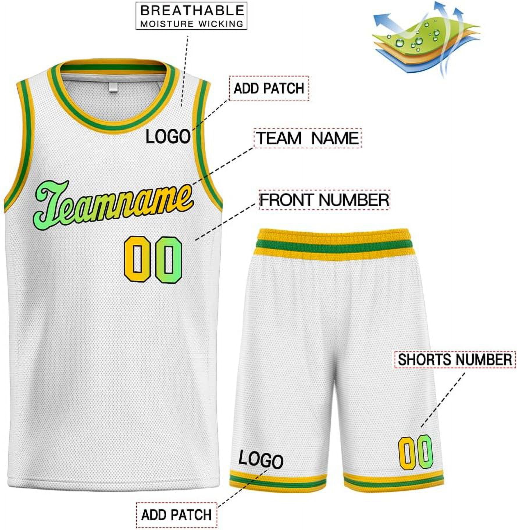 特価ブランド Custom Men Youth Basketball Jersey Shorts Uniform 90S Hip Clothing