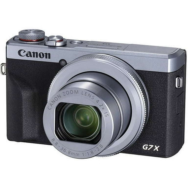 Canon PowerShot G7 X Mark III Digital Camera (Silver) with Canon PowerShot G7 X Mark III Digital Camera (Silver) with