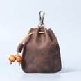 thumbnail image 1 of Bolsa con cordón de cuero artificial Retro Festival Joyas Monedero para regalo Marrón Colcomx Bolsa de almacenamiento de dados, 1 of 8