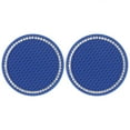 thumbnail image 2 of 2Pcs Car Diamond Cup Mat Bottle Seat Cushion Non-Slip Silicone Cushion, 2 of 9