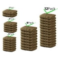 thumbnail image 1 of Brown 100% Cotton 1 Pack, 2 Pack, 4 Pack, 6 Pack, 8 Pack, 12 Pack HandTowels Hotel & Spa Quality, 1 of 1