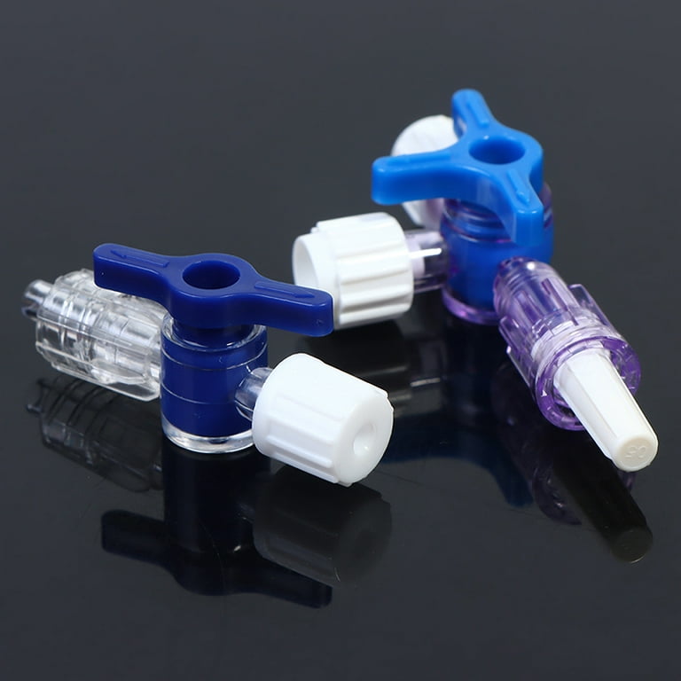 Plastic Two Way Three Way Stop Cock For Clinical Hospital Luer Lock Adapter  