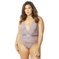 thumbnail image 2 of Oh la la Cheri Plus Size Viviane V-Plunge Lace Teddy, 2 of 16