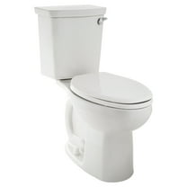 American Standard H20ption Complete Right Height 2-piece 1.28/1.6 GPF Dual Flush Elongated Toilet in White