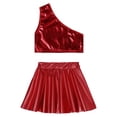 thumbnail image 4 of inhzoy Kids Girls Shiny Metallic Hip Hop Jazz Dance Outfit, 4 of 7