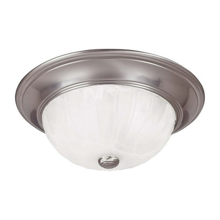 

2-Light Ceiling Light in Satin Nickel