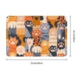 thumbnail image 3 of KLL Cute Cat Paw Print Front Door Mat Indoor Outdoor Entrance, Non-Slip Mat All-Weather Doormat Indoor Outdoor Rug Patio Porch Entryway Mat, 23.6''x15.7'', 3 of 7