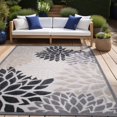 thumbnail image 3 of Beverly Rug Outdoor / Indoor Area Rugs Patio Porch Garden Carpet Beige / Gray 9'x12', 3 of 9