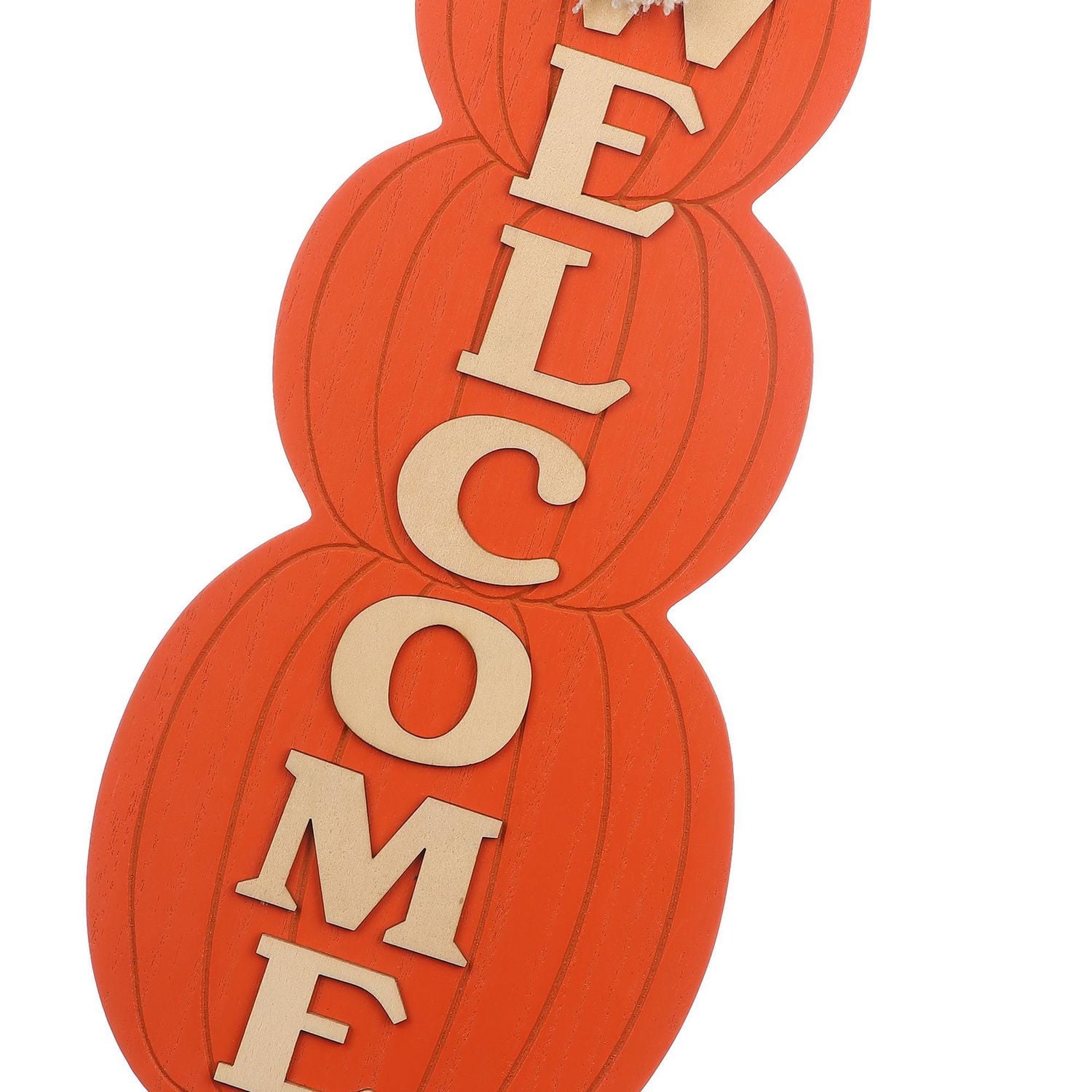 WOOD PUMPKIN WALL DECOR