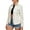 WHITE, variant on Little Donkey Andy Women's Leather Jacket Long Sleeve Waterproof Stretch Faux Leather Jacket for Women Outwear Casual (Dark Blue M)