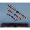 thumbnail image 2 of DecMode Red Metal 2 Blade Airplane Propeller Wall Decor with Aviation Detailing (3 Count), 2 of 7