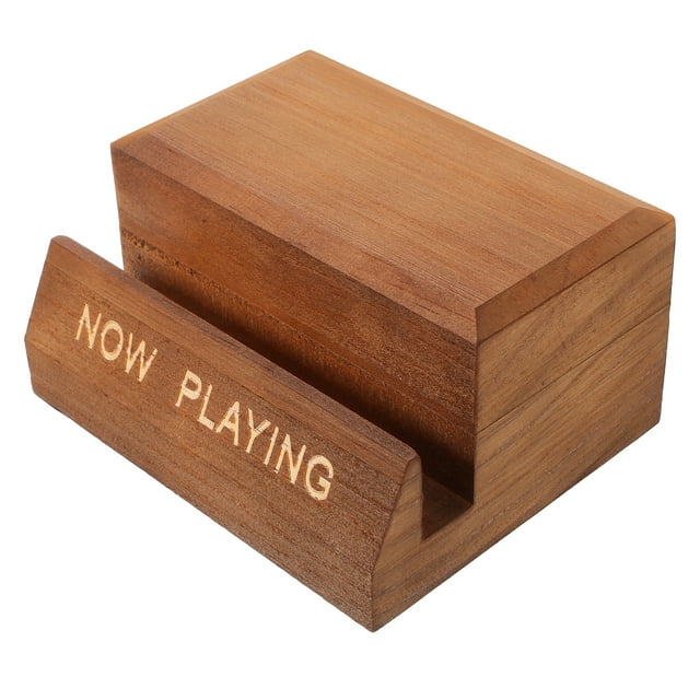 Support de Rangement en Vinyle pour Disques, Organiseur en Bois, Espace de Travail pour Amateurs de Musique 1Pcs