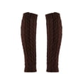 thumbnail image 1 of Qarigey Cubierta para calentador de piernas, cubiertas para envolver las rodillas, accesorio de ropa para niña de estilo Simple, puños para Medias Café, 1 of 6