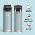 thumbnail image 3 of Botella de Agua de Acero Inoxidable de la Serie ICON de THERMOS con Pajita, 3 of 3