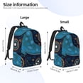 thumbnail image 3 of Lsque Bohemian Turtle Pattern Canvas Daypack, Durable Backpack, High-quality Versatile Backpack,Vintage Compact Backpack-Medium, 3 of 6